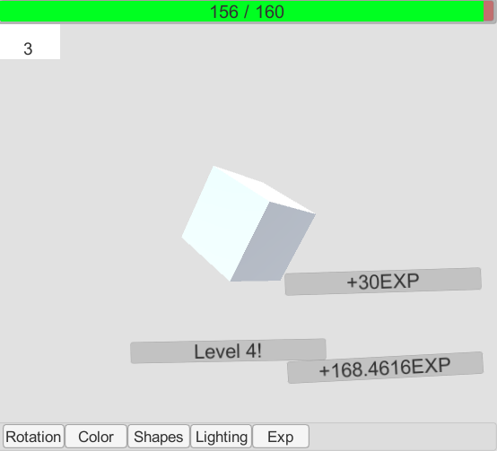 Screenshot of spinningcube